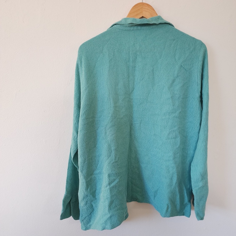 Click By Color Me Cotton Large Flowy Cardigan Shacket Shirt - Picture 4 of 4